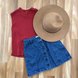 Mock Neck ribbed Top